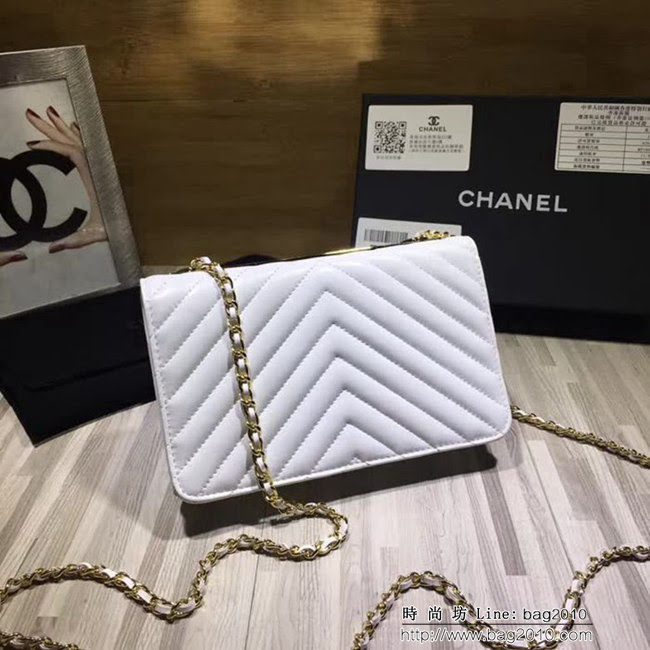 香奈兒CHANEL V982新款新顏色專櫃品質羊皮鏈條小包 DSC1256